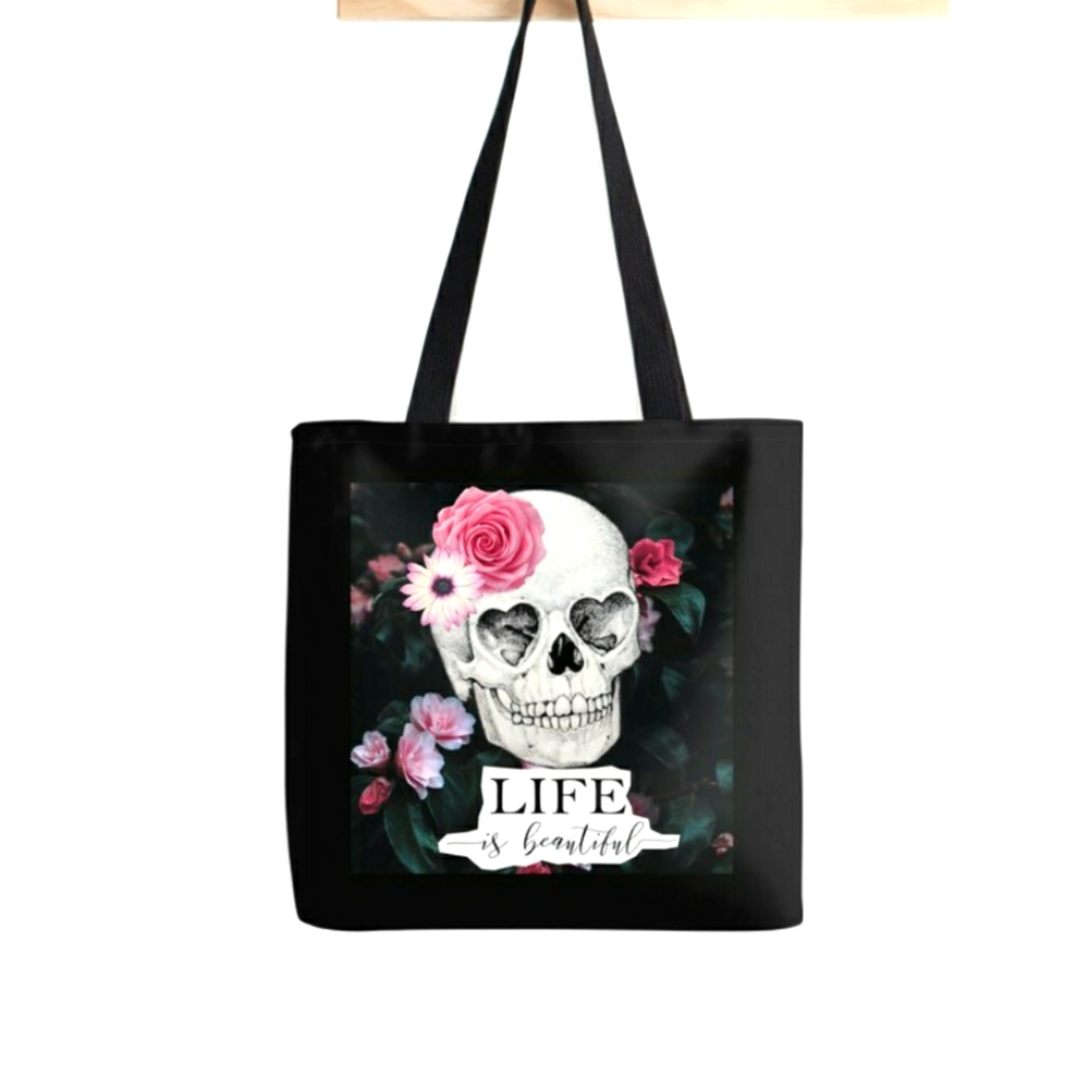 Life is beautiful when you open your eyes tote